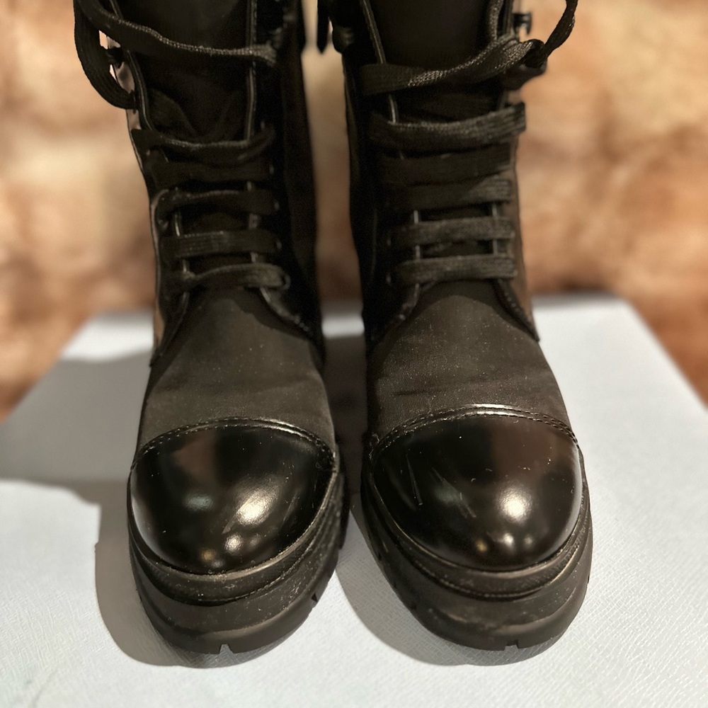 Prada Black Combat Boots